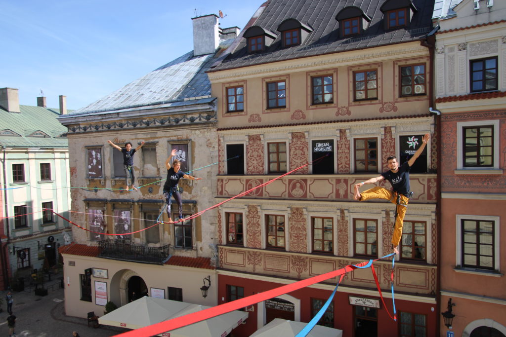 UHF 2020 Lublin. Drei Kölner auf der Highline in der Altstadt